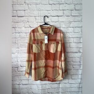 🔥ROXY Let It Go Flannel Size Medium **$56**